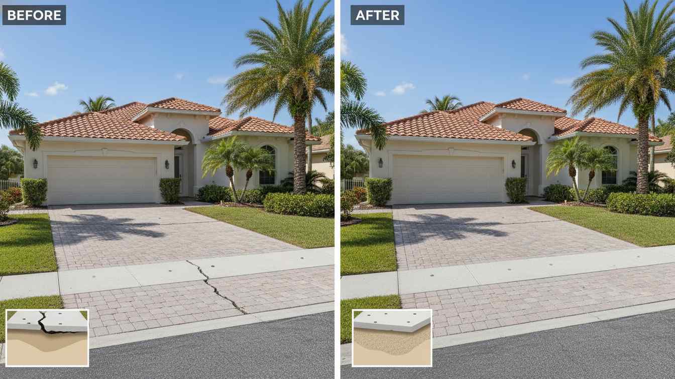 Polyurethane Concrete Lifting Groundup Leveling